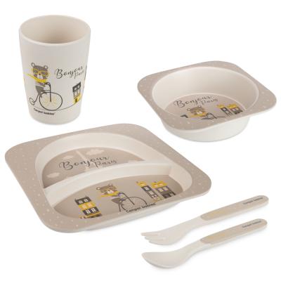 Canpol babies Bonjour Paris Tableware Set Beige Съдове за деца Комплект