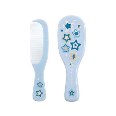 Canpol babies Newborn Baby Baby Brush With Comb Stars Гребен за коса за деца Комплект