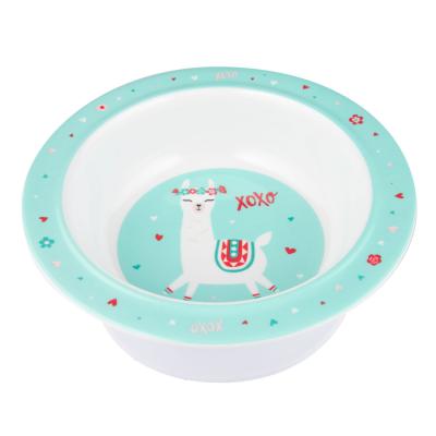 Canpol babies Exotic Animals Melamine Bowl With Suction Ring Turquoise Съдове за деца 270 ml