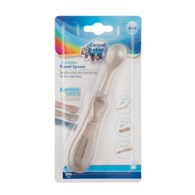 Canpol babies Travel Spoon Foldable Grey Съдове за деца 1 бр