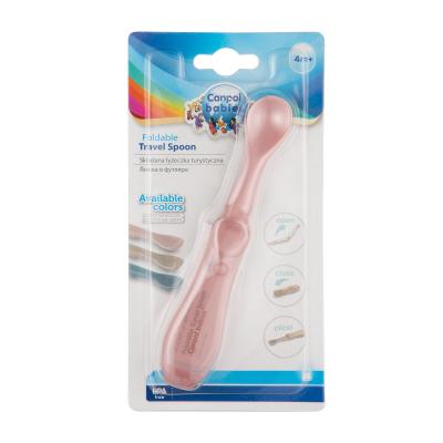 Canpol babies Travel Spoon Foldable Pink Съдове за деца 1 бр