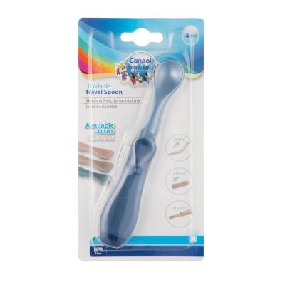 Canpol babies Travel Spoon Foldable Blue Съдове за деца 1 бр