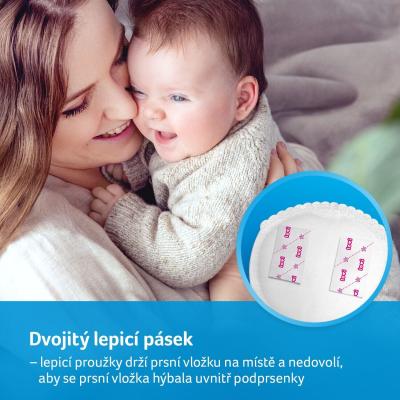 LOVI Discreet Elegance Disposable Breast Pads Black Подплънки за кърмачки за жени Комплект