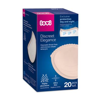 LOVI Discreet Elegance Disposable Breast Pads Beige Подплънки за кърмачки за жени Комплект