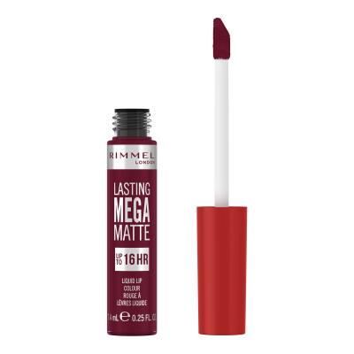 Rimmel London Lasting Mega Matte Liquid Lip Colour Червило за жени 7,4 ml Нюанс Plum This Show