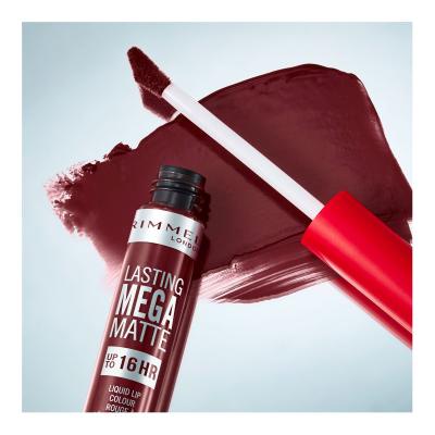 Rimmel London Lasting Mega Matte Liquid Lip Colour Червило за жени 7,4 ml Нюанс Plum This Show