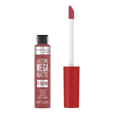 Rimmel London Lasting Mega Matte Liquid Lip Colour Червило за жени 7,4 ml Нюанс Rose &amp; Shine