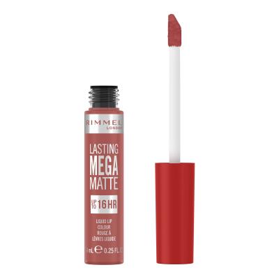 Rimmel London Lasting Mega Matte Liquid Lip Colour Червило за жени 7,4 ml Нюанс Pink Blink