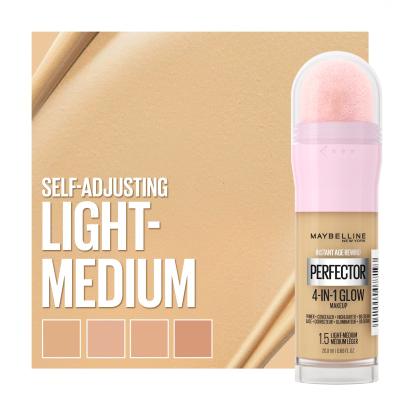 Maybelline Instant Anti-Age Perfector 4-In-1 Glow Фон дьо тен за жени 20 ml Нюанс 1.5 Light Medium