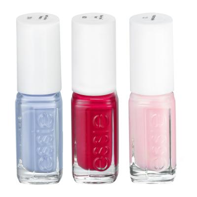 Essie Summer Mini Trio Seaside Dinner Подаръчен комплект лак за нокти 374 Salt Water Happy 5 ml + лак за нокти 5 ml 63 Too Too Hot + лак за нокти 5 ml 13 Mademoiselle