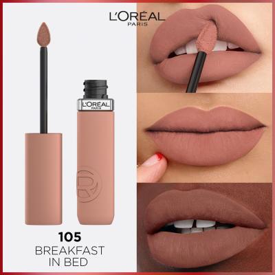 L&#039;Oréal Paris Infaillible Matte Resistance Lipstick Червило за жени 5 ml Нюанс 105 Breakfest In Bed