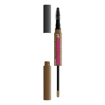 NYX Professional Makeup Zero To Brow Гел и помада за вежди за жени 2 ml Нюанс 03 Taupe