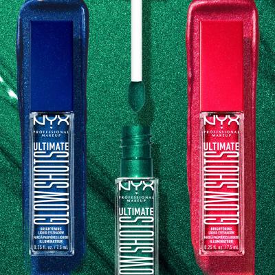 NYX Professional Makeup Ultimate Glow Shots Сенки за очи за жени 7,5 ml Нюанс 22 Watermelon Wealth