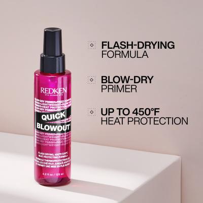 Redken Quick Blowout Lightweight Blow Dry Primer Spray За термична обработка на косата за жени 125 ml