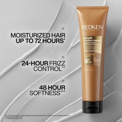 Redken All Soft Moisture Restore Leave-In Treatment Грижа „без отмиване“ за жени 150 ml