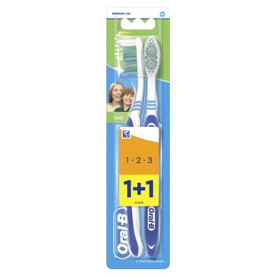 Oral-B 1-2-3 Fresh Medium Четка за зъби Комплект