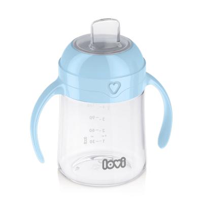 LOVI First Cup With Spout Blue 6m+ Чаша за деца 150 ml