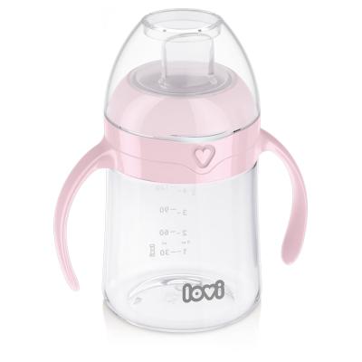 LOVI First Cup With Spout Pink 6m+ Чаша за деца 150 ml