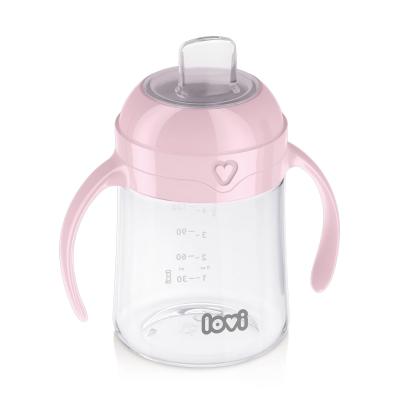 LOVI First Cup With Spout Pink 6m+ Чаша за деца 150 ml