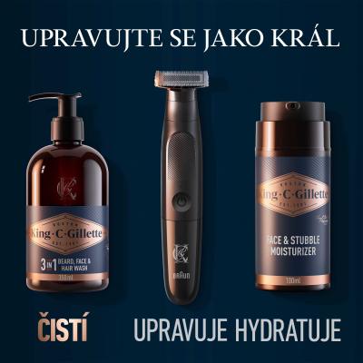 Gillette King C. Beard &amp; Face Wash Шампоан за брада за мъже Комплект