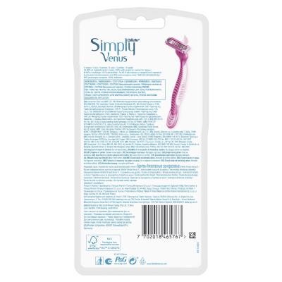 Gillette Venus 3 Simply Самобръсначка за жени Комплект