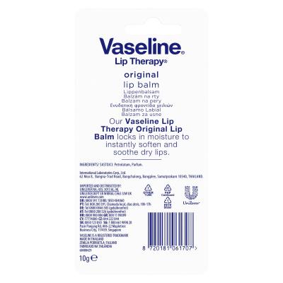 Vaseline Lip Therapy Original Lip Balm Tube Балсам за устни за жени 10 g