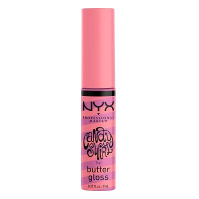 NYX Professional Makeup Butter Gloss Candy Swirl Блясък за устни за жени 8 ml Нюанс 02 Sprinkle