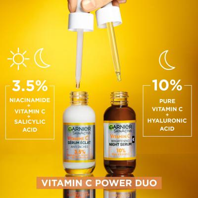 Garnier Skin Naturals Vitamin C Подаръчен комплект дневен серум за лице Skin Naturals Vitamin C Brightening Super Serum 30 ml + нощен серум за лице Skin Naturals Vitamin C Brightening Night Serum 30 ml