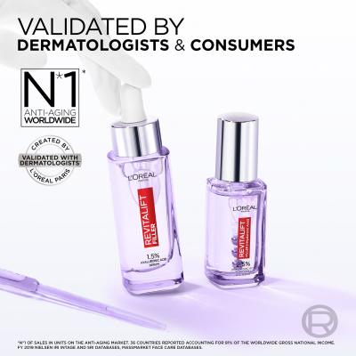 L&#039;Oréal Paris Revitalift Filler HA Подаръчен комплект серум за лице Revitalift Filler HA 1,5% 30 ml + околоочен серум Revitalift Filler HA 2,5% 20 ml