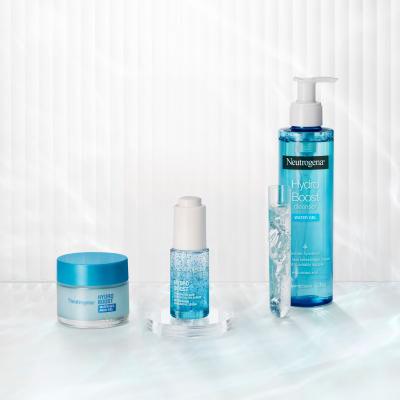 Neutrogena Hydro Boost Gift Set Подаръчен комплект хидратиращ гел за лице Hydro Boost Water Gel 50 ml + серум за лице Hydro Boost Hyaluronic Acid Concentrated Serum 15 ml + почистващ гел за лице Hydro Boost Water Gel Cleanser 200 ml