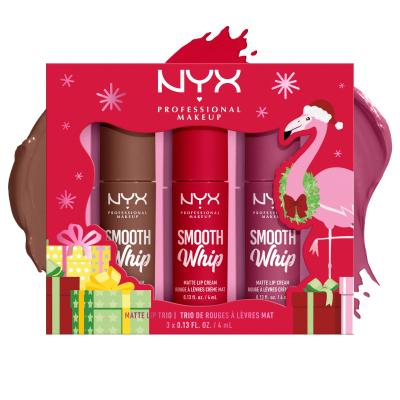 NYX Professional Makeup Fa La La L.A. Land Smooth Whip Matte Lip Cream Trio Подаръчен комплект червило Smooth Whip Matte Lip Cream 3 x 4 ml