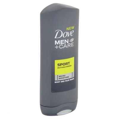 Dove Men + Care Sport Care Active + Fresh Душ гел за мъже 400 ml