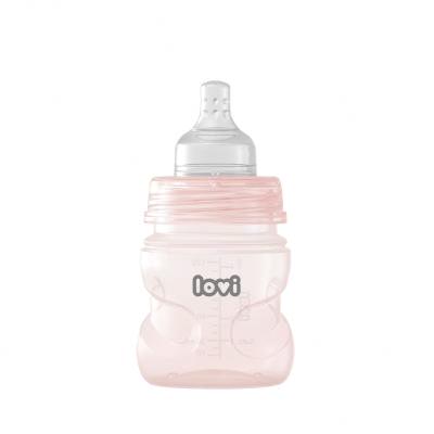 LOVI Trends Bottle 0m+ Pink Бебешко шише за деца 120 ml