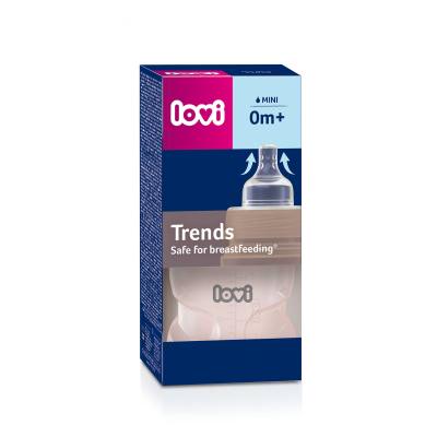 LOVI Trends Bottle 0m+ Pink Бебешко шише за деца 120 ml