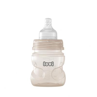 LOVI Trends Bottle 0m+ Beige Бебешко шише за деца 120 ml