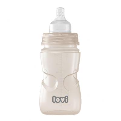 LOVI Trends Bottle 3m+ Beige Бебешко шише за деца 250 ml