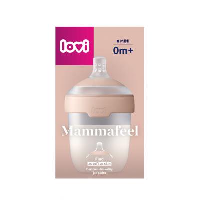 LOVI Mammafeel Bottle 0m+ Бебешко шише за деца 150 ml