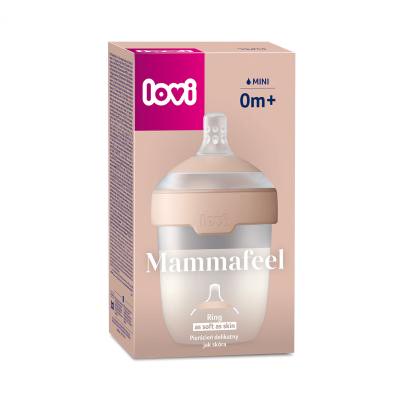 LOVI Mammafeel Bottle 0m+ Бебешко шише за деца 150 ml