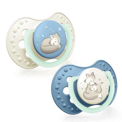 LOVI Night &amp; Day Dynamic Soother Boy 3-6m Биберон за деца 2 бр