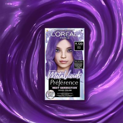 L&#039;Oréal Paris Préférence Meta Vivids Боя за коса за жени 75 ml Нюанс 9.120 Meta Lilac