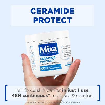 Mixa Ceramide Protect Strengthening Cream Крем за тяло за жени 400 ml