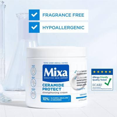 Mixa Ceramide Protect Strengthening Cream Крем за тяло за жени 400 ml