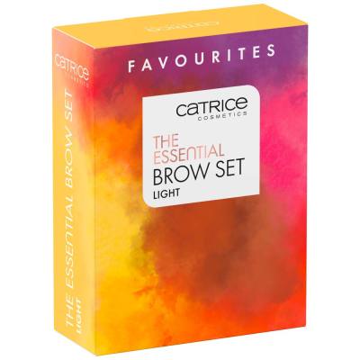 Catrice The Essential Brow Set Подаръчен комплект молив за вежди Eye Brow Stylist 1,6 g 020 Date With Ash-Ton + пудра за вежди Brow Powder Waterproof 4 g 010 Ash Blond + гел за вежди Super Glue Brow Styling Gel 4 ml 010 Ultra Hold