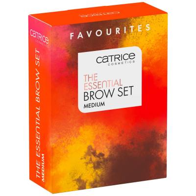 Catrice The Essential Brow Set Подаръчен комплект молив за вежди Eye Brow Stylist 1,6 g 030 Brow-N-Eyed Peas + пудра за вежди Brow Powder Waterproof 4 g 020 Ash Brown + гел за вежди Super Glue Brow Styling Gel 4 ml 010 Ultra Hold