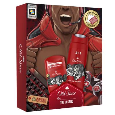 Old Spice Wolfthorn Подаръчен комплект деостик 50 ml + душ гел 3в1 250 ml + карти за игра