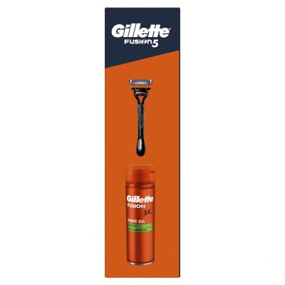 Gillette Fusion5 Подаръчен комплект самобръсначка Fusion5 1 бр + гел за бръснене Fusion Shave Gel Sensitive 200 ml