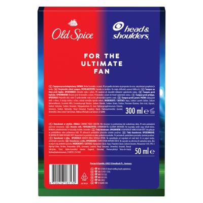 Head &amp; Shoulders Deep Cleanse For A Ultimate Fan Подаръчен комплект шампоан Deep Cleanse Oil Control Anti-Dandruff 300 ml + дезодорант стик Old Spice Whitewater Deodorant Stick 50 ml