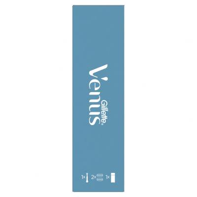 Gillette Venus Подаръчен комплект самобръсначка Venus Smooth 1 бр + резервни ножчета 1 бр + гел за бръснене Satin Care Sensitive Aloe Vera 75 ml