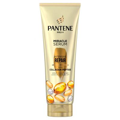 Pantene PRO-V Your Golden Me Time Kit Подаръчен комплект шампоан Intensive Repair 250 ml + балсам Intensive Repair 200 ml + масло за коса Keratin Protect Oil 100 ml + интензивна грижа за коса Serum Shots Intensive Repair 3x15 ml + козметична чантичка