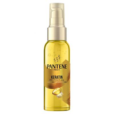 Pantene PRO-V Your Golden Me Time Kit Подаръчен комплект шампоан Intensive Repair 250 ml + балсам Intensive Repair 200 ml + масло за коса Keratin Protect Oil 100 ml + интензивна грижа за коса Serum Shots Intensive Repair 3x15 ml + козметична чантичка